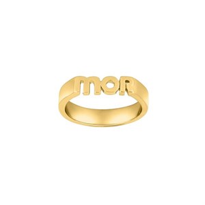 Nordahl Jewellery - STATEMENT52 MOR ring i forgyldt sølv (Ø4mm) 125 334-3